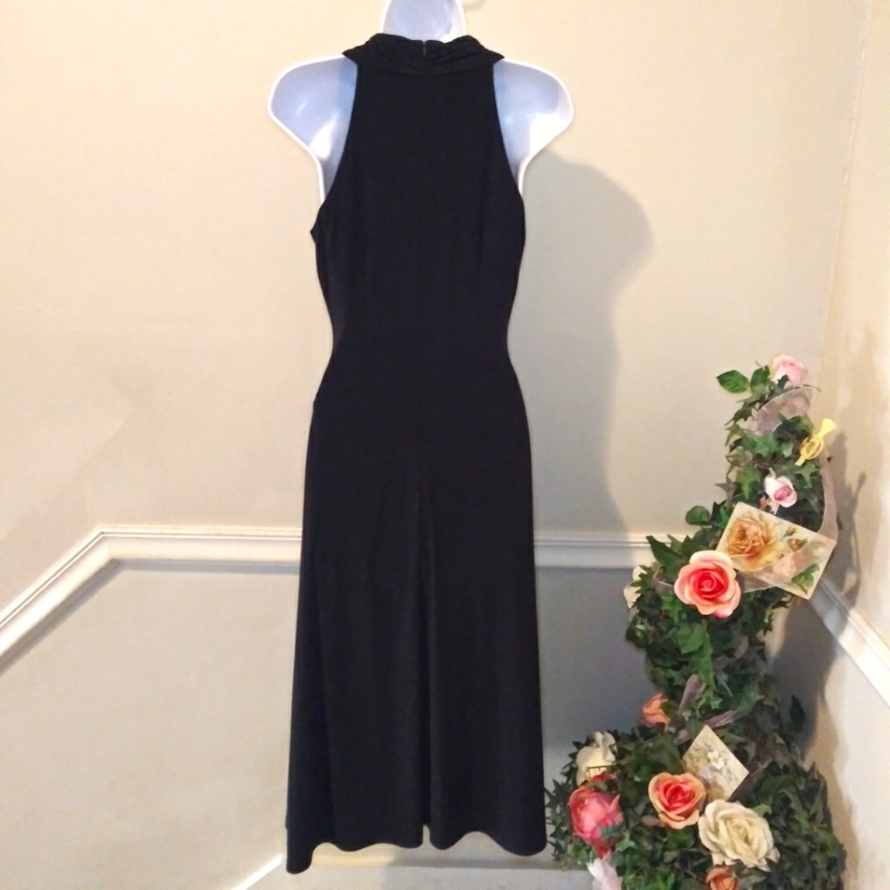 Jessica Howard New Without Tags Sexy Black Ruched Waist Cocktail Dress - Picture 5 of 11